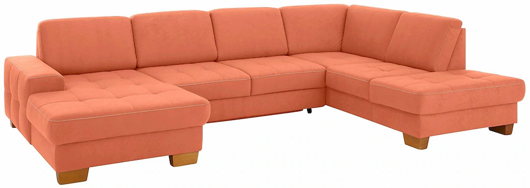 Home affaire Wohnlandschaft »Puccini U-Form« mit Federkern, Sitztiefenverst günstig online kaufen