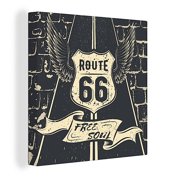 OneMillionCanvasses® Leinwandbild Route 66 - Vintage günstig online kaufen