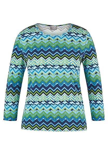 Rabe 3/4-Arm-Shirt mit grafischem Muster günstig online kaufen