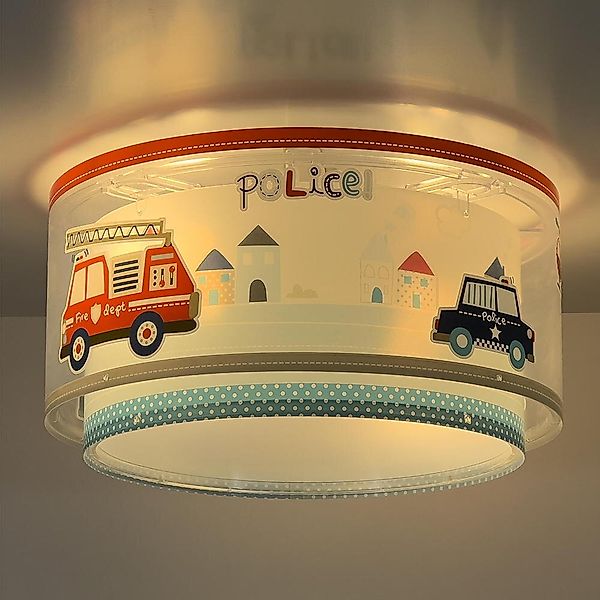 Kinderzimmer Deckenleuchte Police in Mehrfarbig E27 2-flammig günstig online kaufen