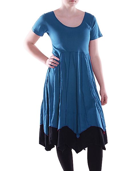 Vishes Midikleid Damen knielanges Kleid Baumwolle günstig online kaufen