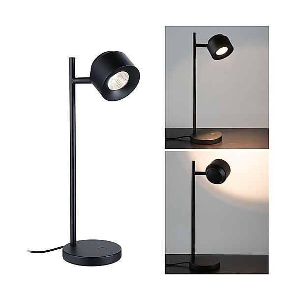 Paulmann "LED Tischleuchte 3-Step-Dim Puric Pane 2700K 400lm 5,5W Schwarz" günstig online kaufen