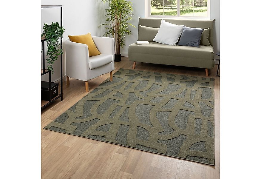 Steffensmeier Teppich Borneo, Rechteckig, Recyceltes Polyester, Hoch-Tiefst günstig online kaufen