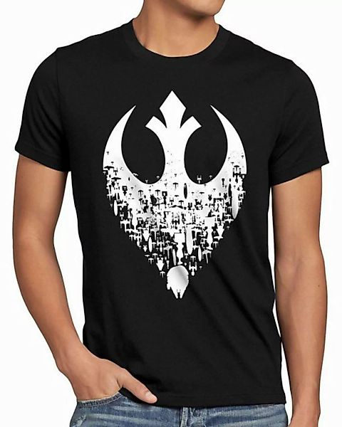 style3 T-Shirt Herren T-Shirt Übermacht Rebellen-Allianz xwing ywing yavin günstig online kaufen