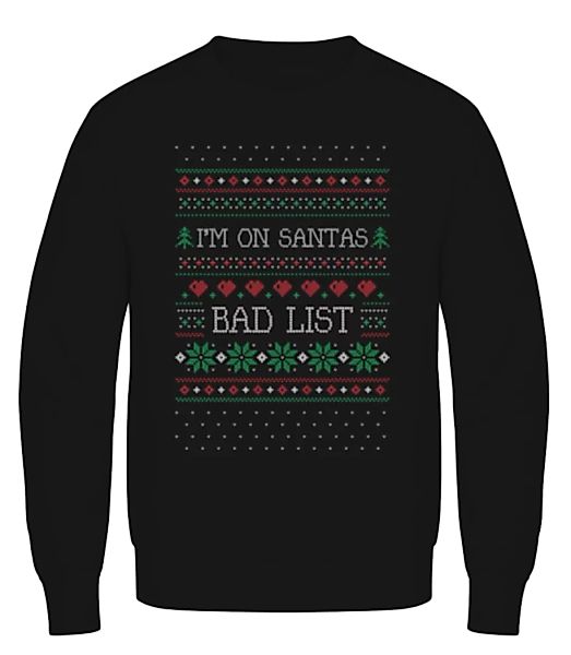 I Am On Santas Bad List · Männer Pullover günstig online kaufen