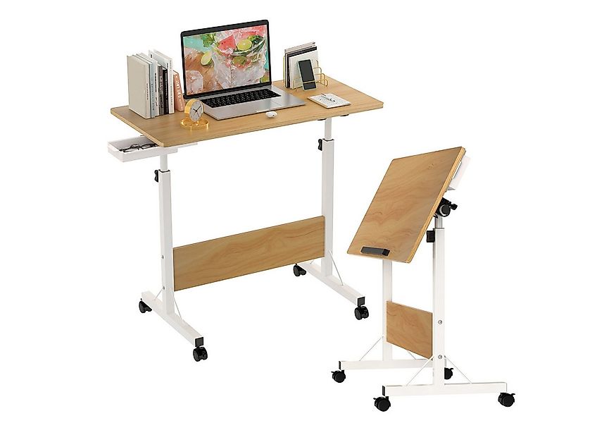 JEOBEST Computertisch Stehpult Höhenverstellbar Schreibtisch, Beistelltisch günstig online kaufen
