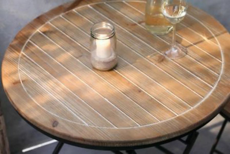 HOME Living Metall-Stuhl Gartenlaube Sessel braun günstig online kaufen