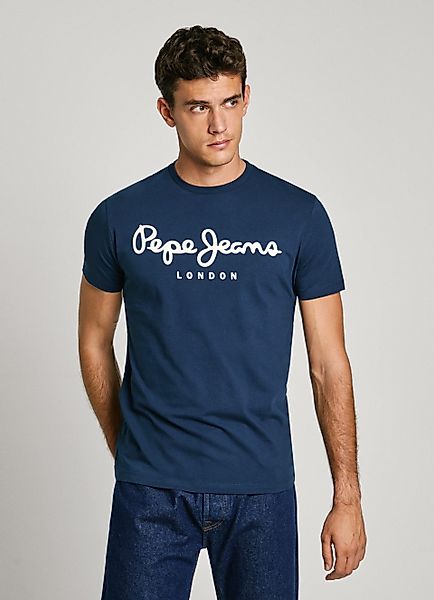 Pepe Jeans T-Shirt mit Markenprint vorne günstig online kaufen