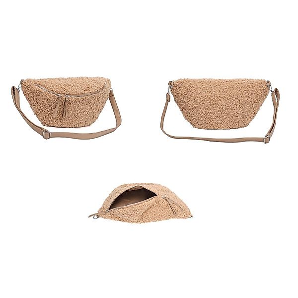 ITALYSHOP24 Schultertasche Damen XXL Teddyfell Tasche günstig online kaufen