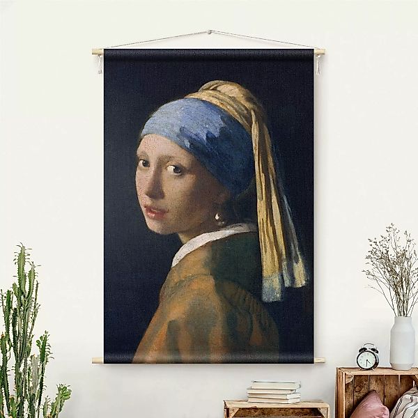 Wandteppich Jan Vermeer van Delft - Das Mädchen mit dem Perlenohrgehänge günstig online kaufen