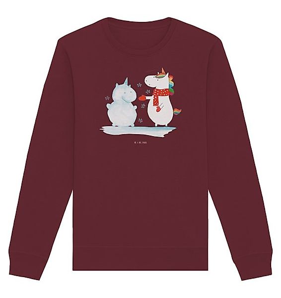 Mr. & Mrs. Panda Longpullover Größe XL Einhorn Schneemann - Burgundy - Gesc günstig online kaufen