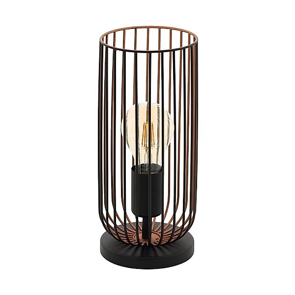 EGLO Tischleuchte ROCCAMENA Tischlampe, Nachttischlampe, schwarz, kuper, St günstig online kaufen