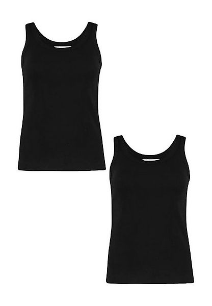 HaILY’S Shirttop Top 2er-Set Ärmellos Weich Rundhals Normale Passform (2-tl günstig online kaufen