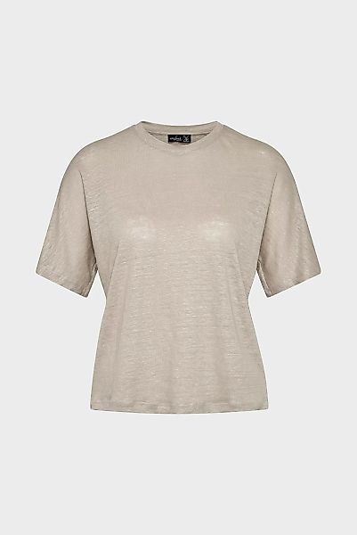 T-Shirt aus Leinen-Jersey Boxy Fit günstig online kaufen
