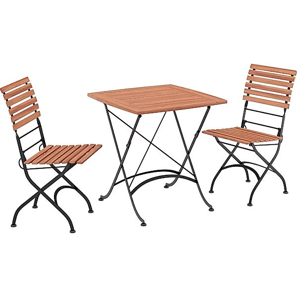 Balkon-Sitzgruppe Montgomery 3-tlg. FSC® Akazienholz Geölt günstig online kaufen