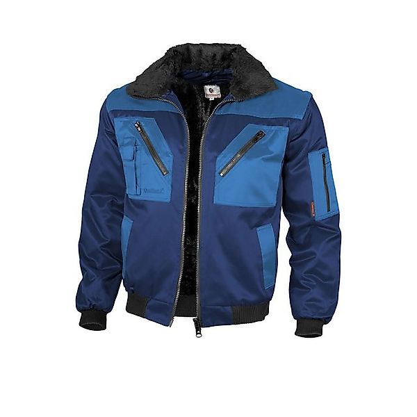 Qualitex Workwear Pilotenjacke Pilotenjacke zweifarbig marine/royal, Gr. XX günstig online kaufen