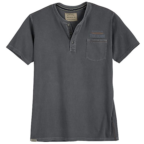 redfield Rundhalsshirt Redfield XXL Henley T-Shirt günstig online kaufen