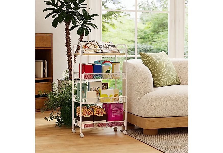 Sekey Beistellwagen Küchenwagen schmal Nischenregal mit Rollen 26cm breit R günstig online kaufen