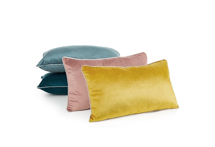 Eurofirany Kopfkissen Dekokissen, Sofakissen 30x50 cm Samt, Kopfkissen Nack günstig online kaufen