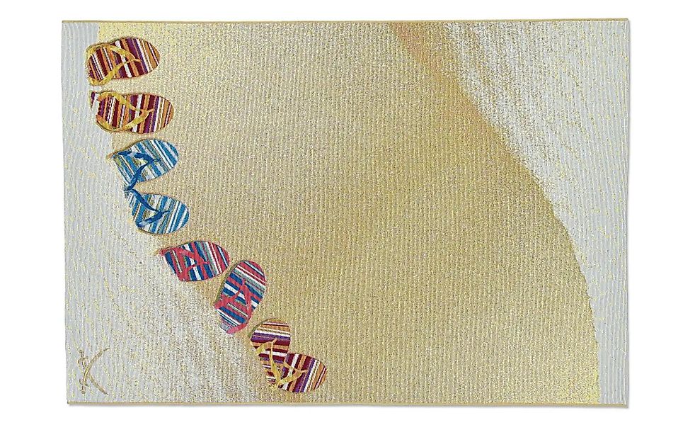 Sansibar Teppich "Rantum Beach SA-017" rechteckig 5 Höhe Flachgewebe, moder günstig online kaufen