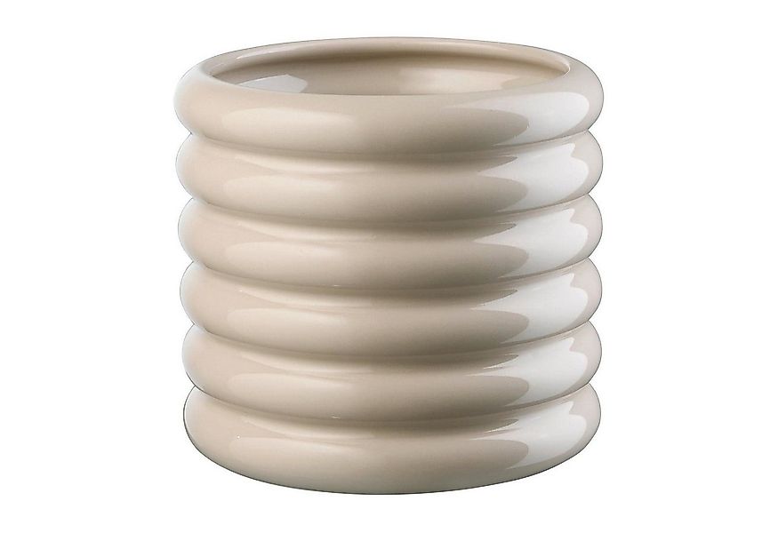 ASA SELECTION Übertopf Pflanzentopf LOOPY, Sandfarben, Ø 14 x H 15 cm, (1 S günstig online kaufen