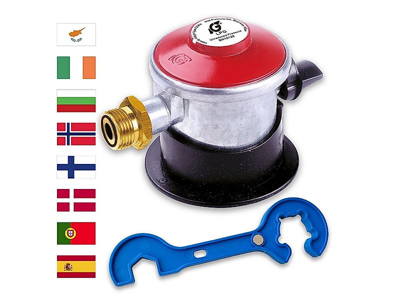 BlueCraft Druckminderer Adapter für ausländische Gasflaschen in Spanien Por günstig online kaufen