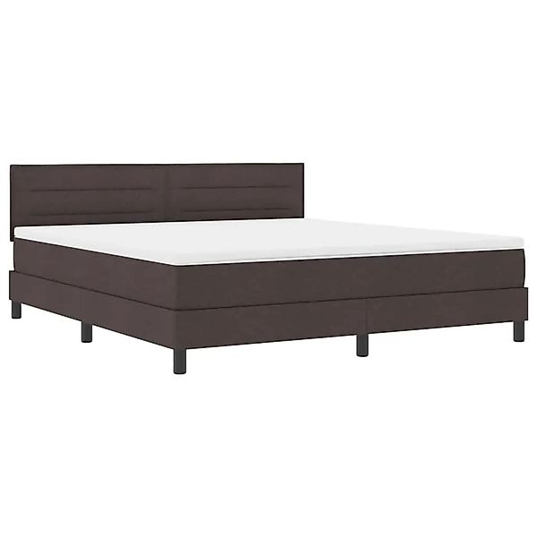 vidaXL Boxspringbett mit Matratze Dunkelbraun 180 x 200 cm Stoff 3342152 günstig online kaufen