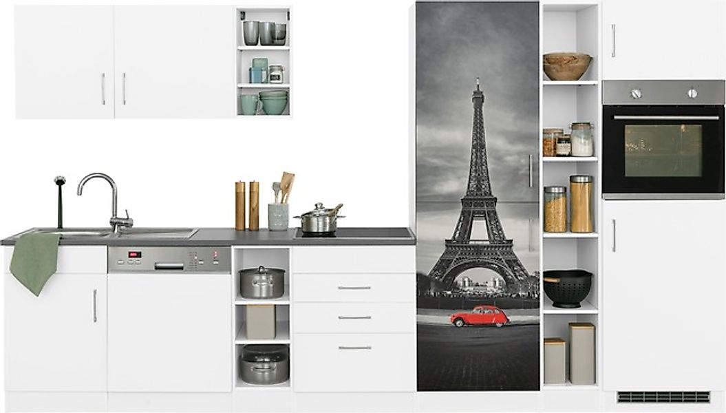 KOCHSTATION Küchenzeile »KS-Paris – Küchen mit einzigartigen Fotomotiven au günstig online kaufen
