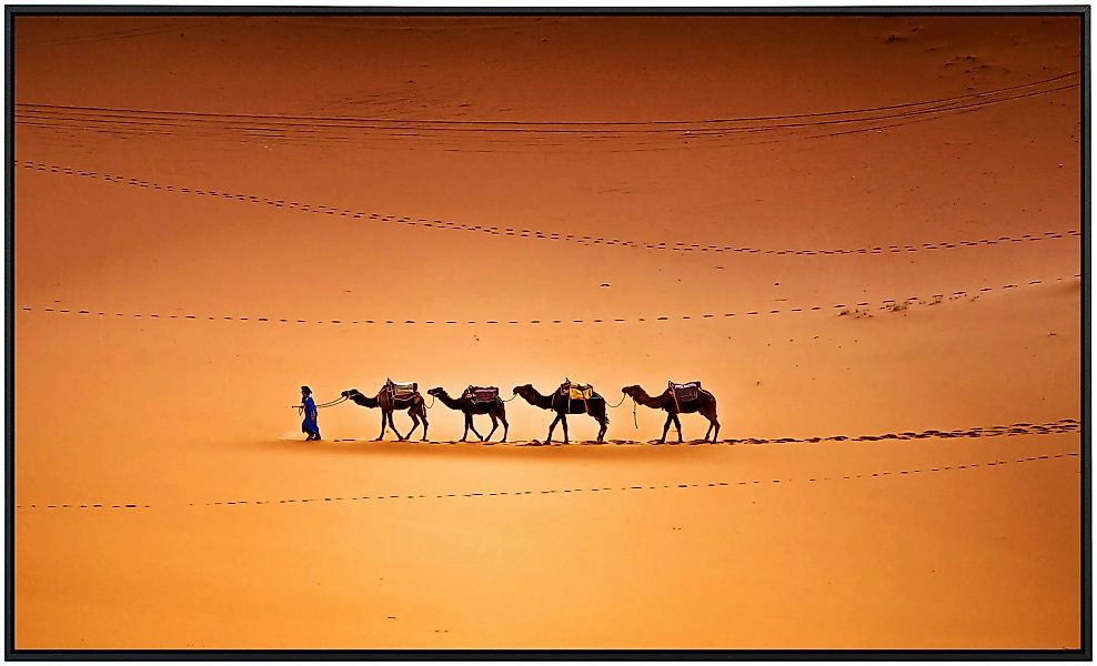 Papermoon Infrarotheizung »kamele in Wüste«, sehr angenehme Strahlungswärme günstig online kaufen