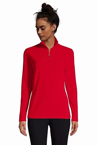 Fleece-Pullover mit Reißverschluss, Damen, Größe: 48-50 Normal, Rot, by Lan günstig online kaufen