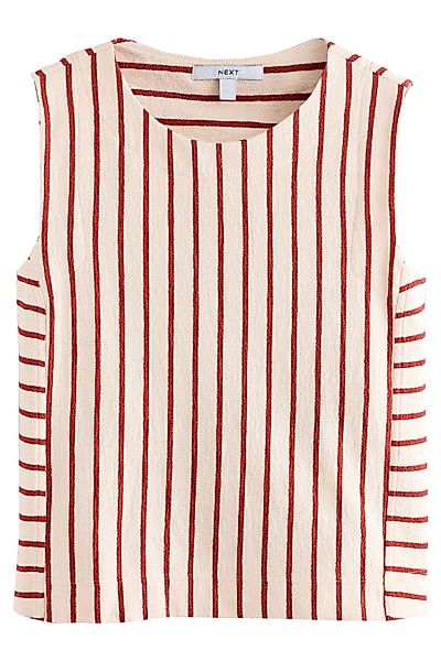 Next Tanktop Gestreiftes Frottee-Tanktop aus 100 % günstig online kaufen