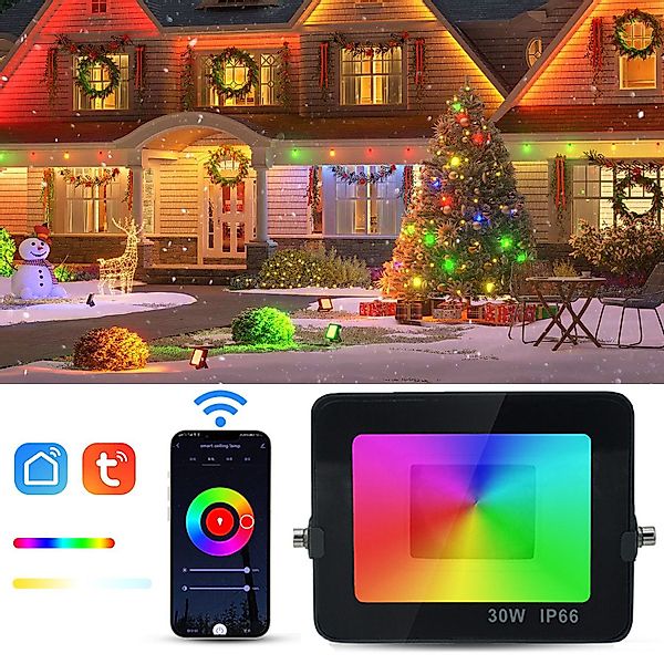 ZEUOPQ LED Flutlichtstrahler RGB Strahler Fluter, günstig online kaufen