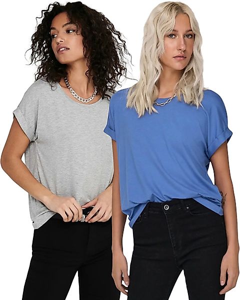 ONLY T-Shirt Stilvolles Basic Shirt mit günstig online kaufen