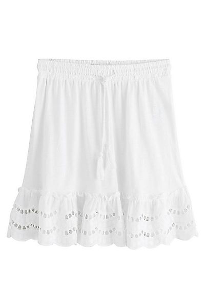 Next Sommerrock Urlaubs-Trägertop mit Lochstickerei, Kurzgröße (1-tlg) günstig online kaufen