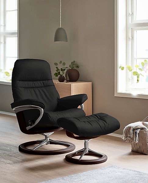 Stressless Relaxsessel "Sunrise", (Set, Relaxsessel mit Hocker), mit Signat günstig online kaufen