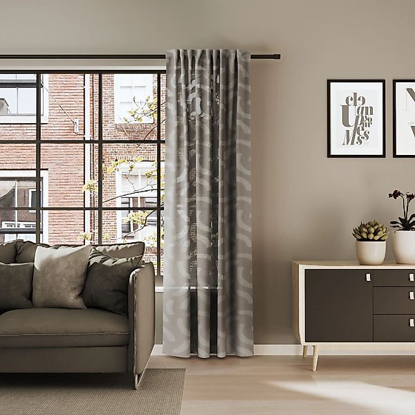 Neutex for you Vorhang "CASALI" Multifunktionsband 1 Stk. tlg. Allover-Must günstig online kaufen