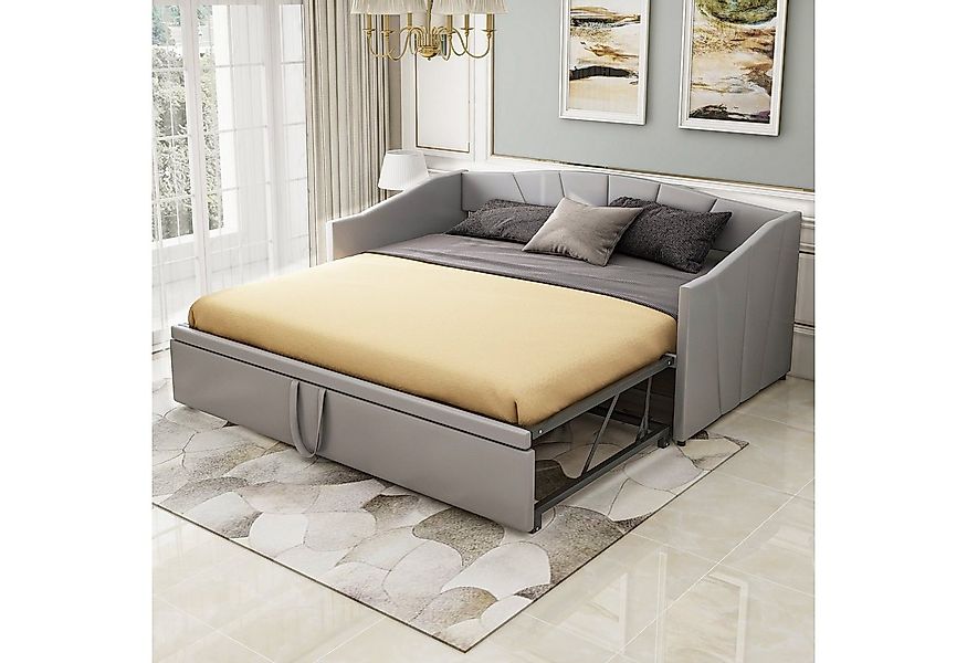 Flieks Daybett, Tagesbett Schlafsofa mit Unterbett 90x200cm/180x200cm Samt günstig online kaufen