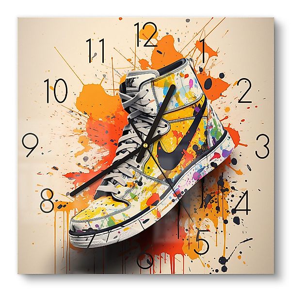 DEQOART Wanduhr 'Streetwear Symphony' (Glas Glasuhr günstig online kaufen