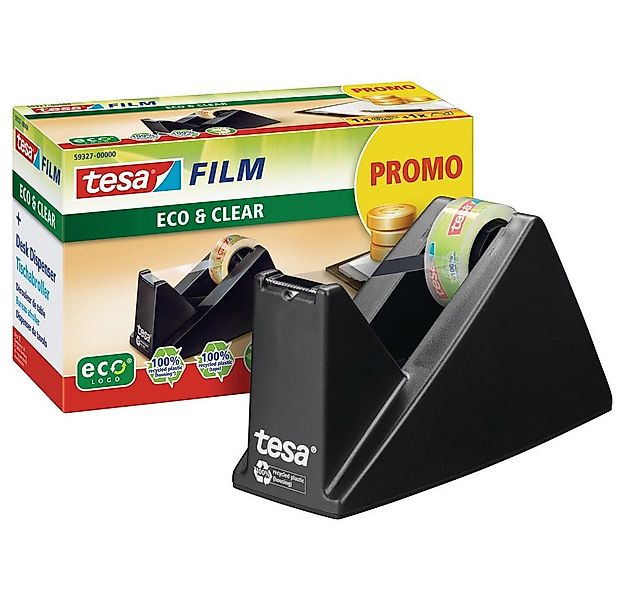 tesa Klebeband tesa Klebeband-Abroller Schwarz Rollenbreite (max): 19 mm Ro günstig online kaufen