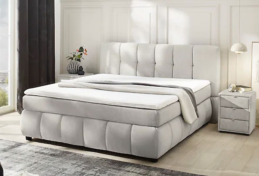 Jockenhöfer Gruppe Boxspringbett Cora, Wende-Bonell-Federkern-Matratze (H2/ günstig online kaufen