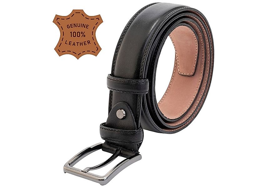 herémood Ledergürtel Ledergürtel Herren aus 100% echtem Leder – Schwarzer L günstig online kaufen