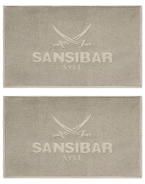 Sansibar Sylt Badematte 2er Set Sansibar Badvorleger, 50x80 cm, Hochtiefprä günstig online kaufen
