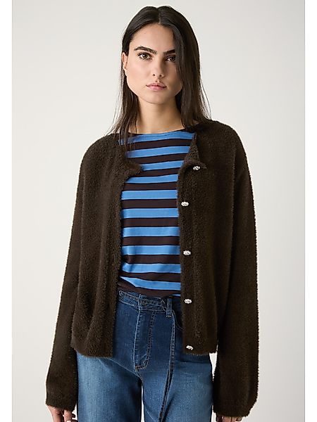 MORE&MORE Strickjacke superweiche, haarige Strickjacke günstig online kaufen
