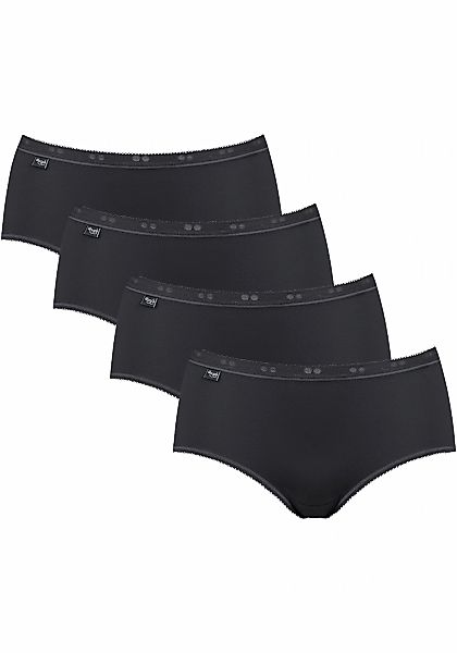 sloggi Midislip "Basic+", (4er Pack), perfekter Sitz, feminin, Baumwollmisc günstig online kaufen