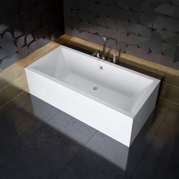 KOLMAN Badewanne Rechteck Quadro 190x90, Ablaufgarnitur günstig online kaufen