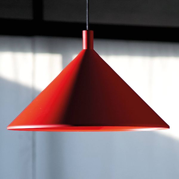 Martinelli Luce Cono Hängeleuchte rot, Ø 30 cm günstig online kaufen