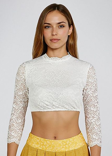 Spieth & Wensky Dirndlbluse Amsterdam (1-tlg) mit floralen Spitzenmuster günstig online kaufen