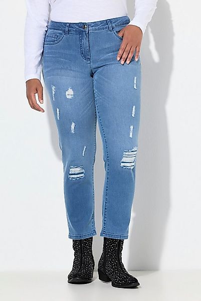 Angel of Style Regular-fit-Jeans Jeans Straight Fit Destroy-Effekte 5-Pocke günstig online kaufen