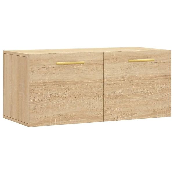 vidaXL Wandschrank Sonoma-Eiche 80x36,5x35 cm Holzwerkstoff 830063 günstig online kaufen