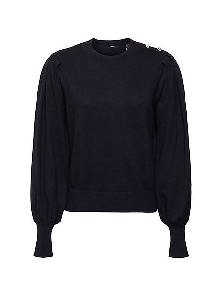 Esprit Collection Rundhalspullover Pullover mit Schmuckknöpfen günstig online kaufen